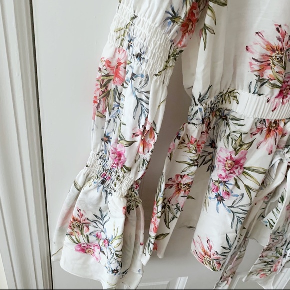 INTERMIX Rochelle Floral V-Neck Top - Picture 8 of 13